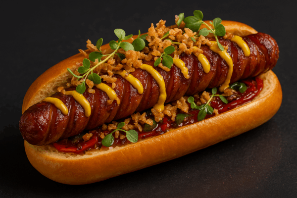 luksus hotdog  (pr. person)